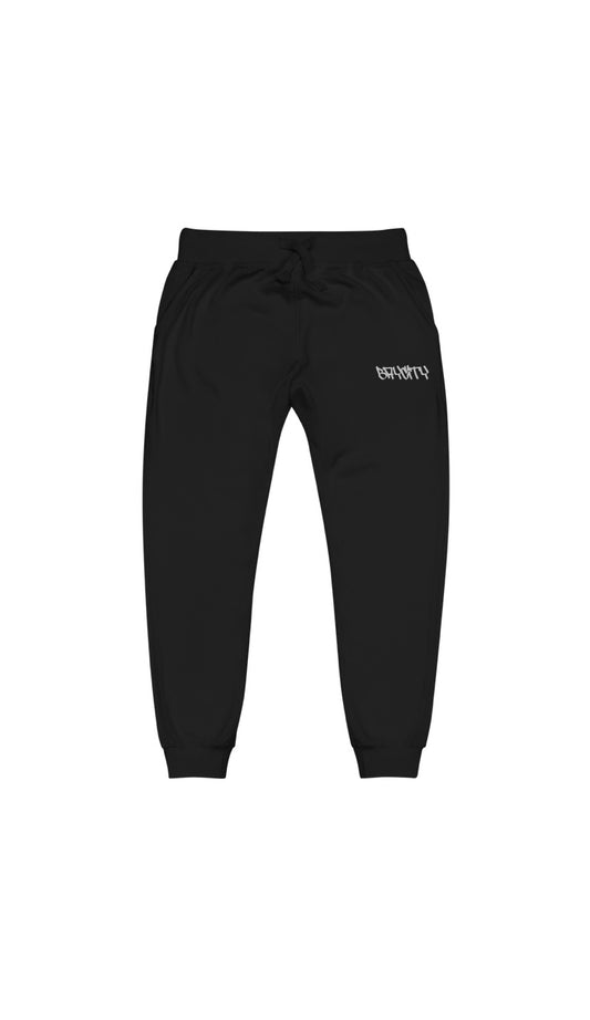 Black “BAYCITY” embroidery trackies